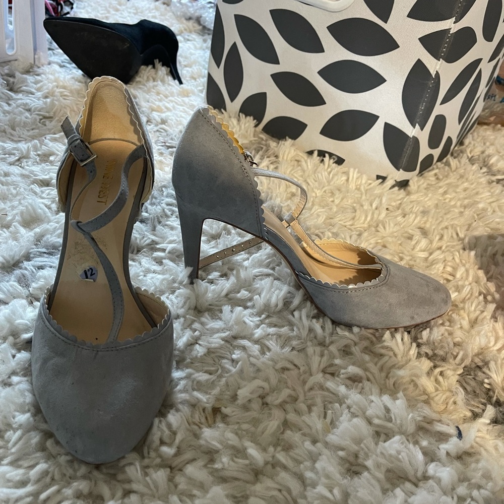 Nine West, baby blue heels
